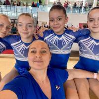 QUALIFICATION DEL'EQUIPE 10-13 ans GAF, EN CHAMPIONNAT DE FRANCE, AVEC EVA;